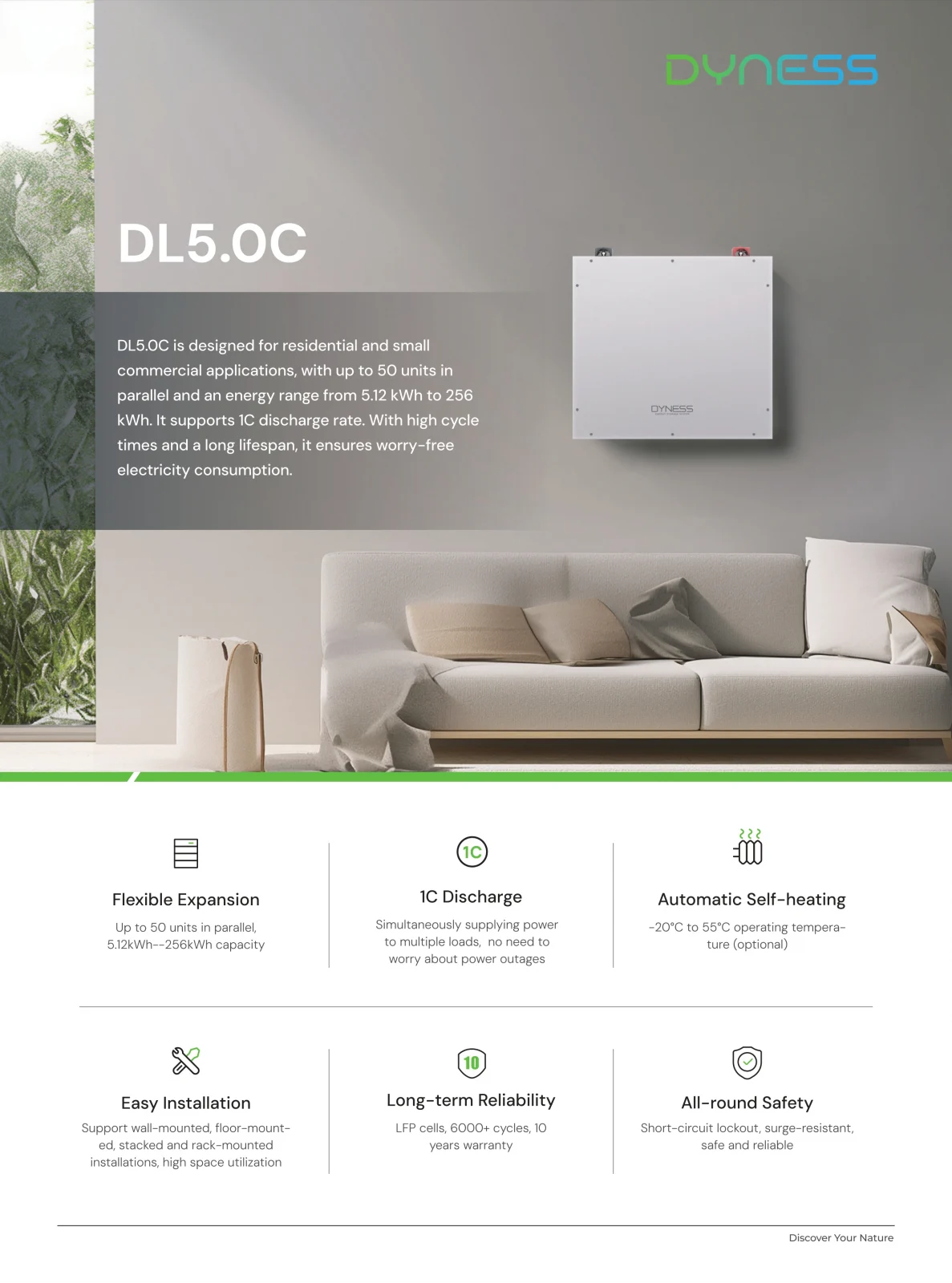 Baterie Dyness 5.12 kWh 48V LiFePO4 DL5.0C Pro - imagine 5