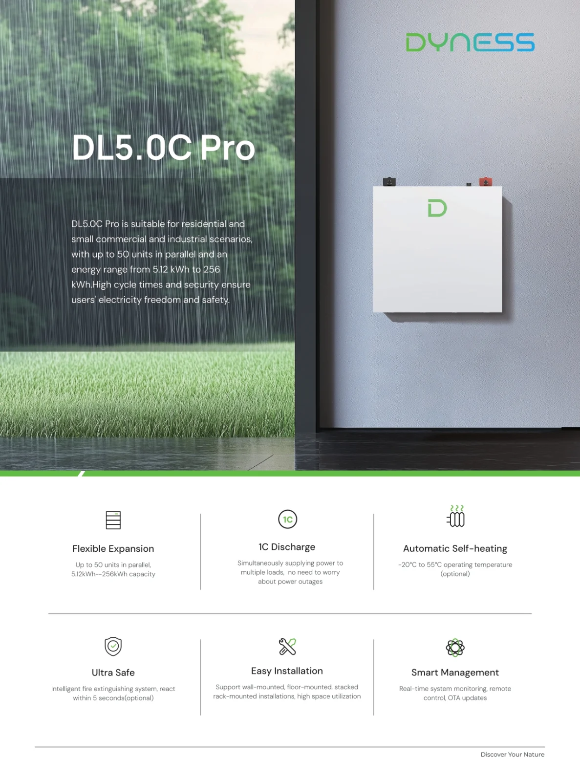 Baterie Dyness 5.12 kWh 48V LiFePO4 DL5.0C Pro - imagine 6